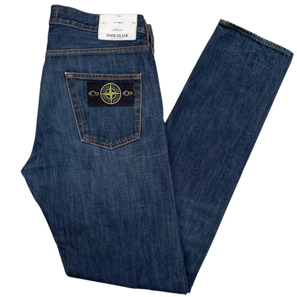Stone Island AW 2014 Navy Blue RE-T Fit Denim Jeans