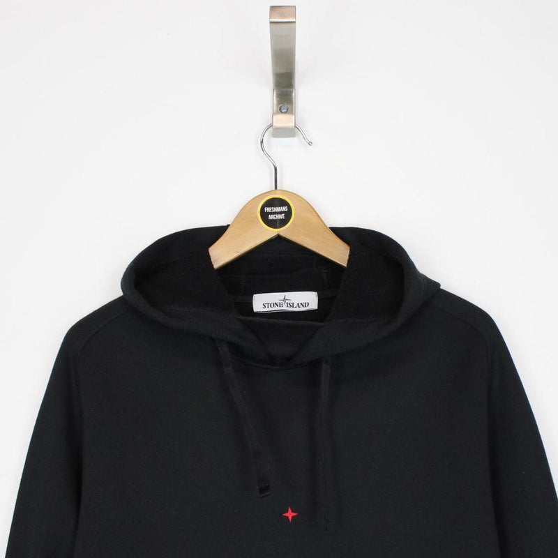 Stone Island Marina SS 2021 Black Cotton Hoodie Jumper