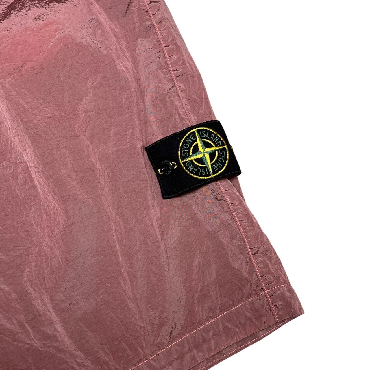 Stone Island SS 2023 Coral Pink Econyl Nylon Shorts