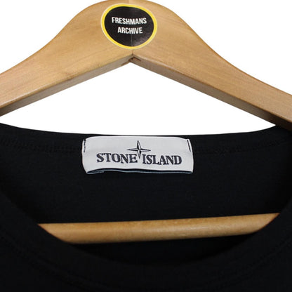 Stone Island SS 2018 Black Long Sleeve Compass T-Shirt