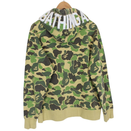 Bape Green ABC Camo 2nd Ape Pullover Cotton Hoodie