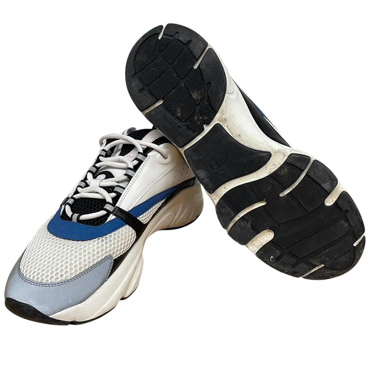 Dior B22 White and Blue Low Trainers