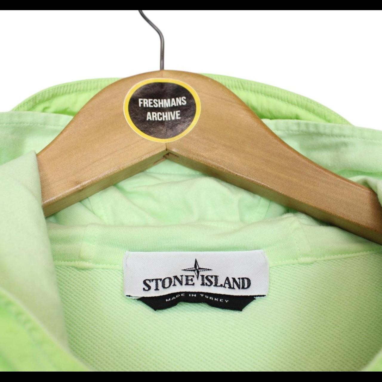 Stone Island SS 2023 Green Cotton Nylon Detail Hoodie Jumper