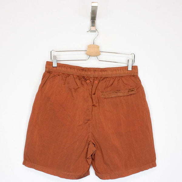Stone Island SS 2022 Orange Econyl Nylon Metal Swim Shorts