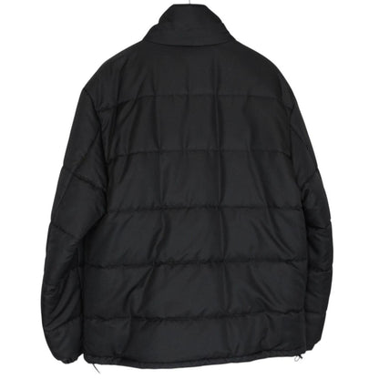 Dolce &amp; Gabbana Black Logo Tag High Neck Padded Jacket