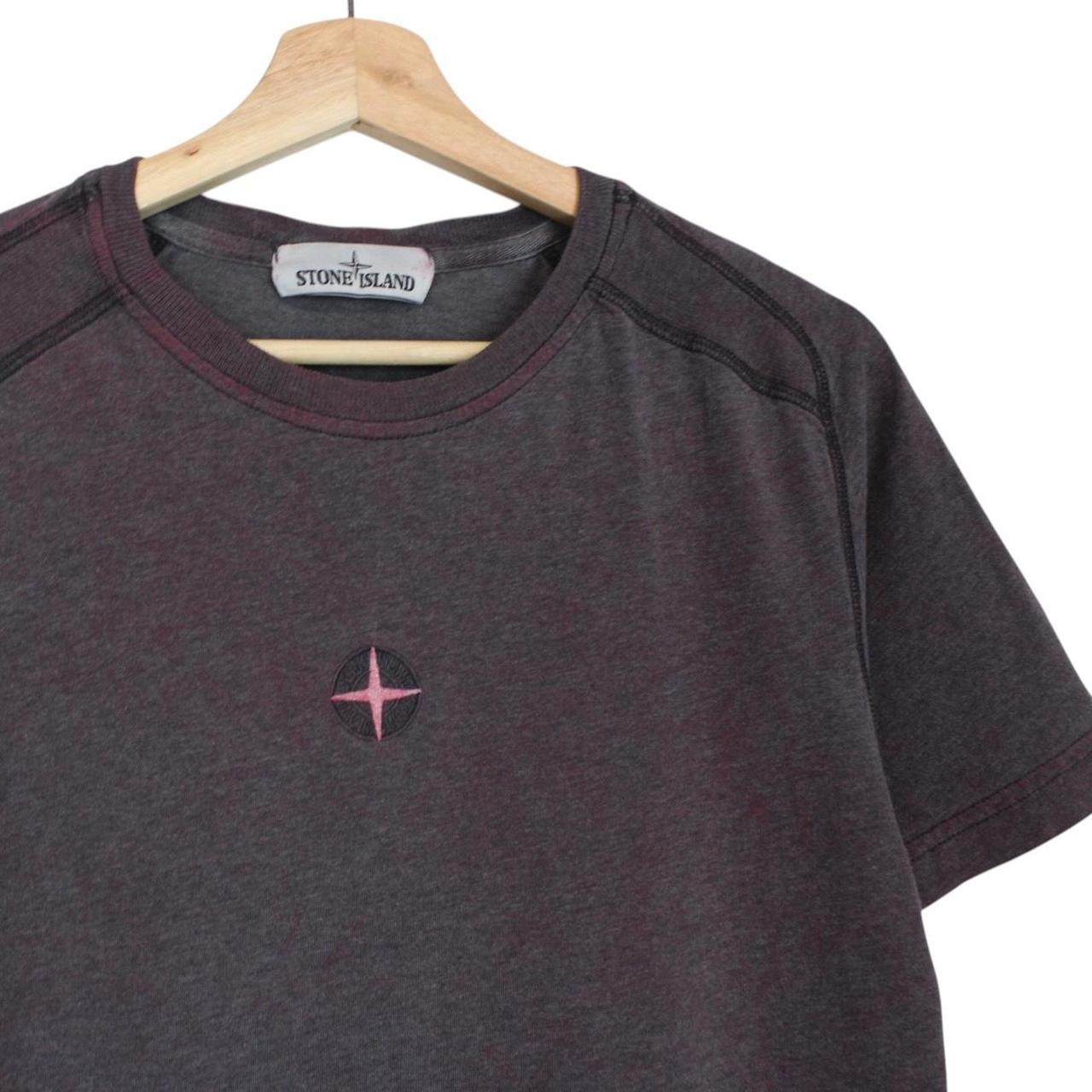 Stone Island Dark Cyclamen Dust Treatment Short Sleeve Cotton T-Shirt