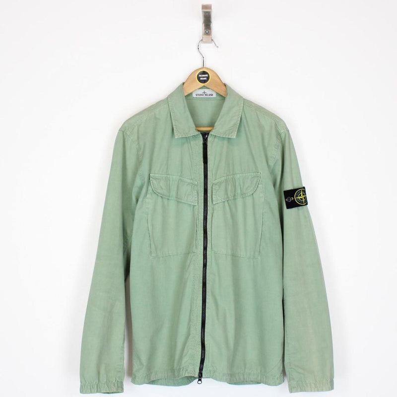Stone Island AW 2022 Green Full Zip Overshirt Jacket