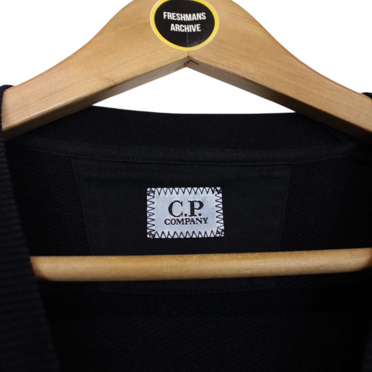 CP Company Navy Blue Goggle Lens Cotton Sweatshirt Jumper