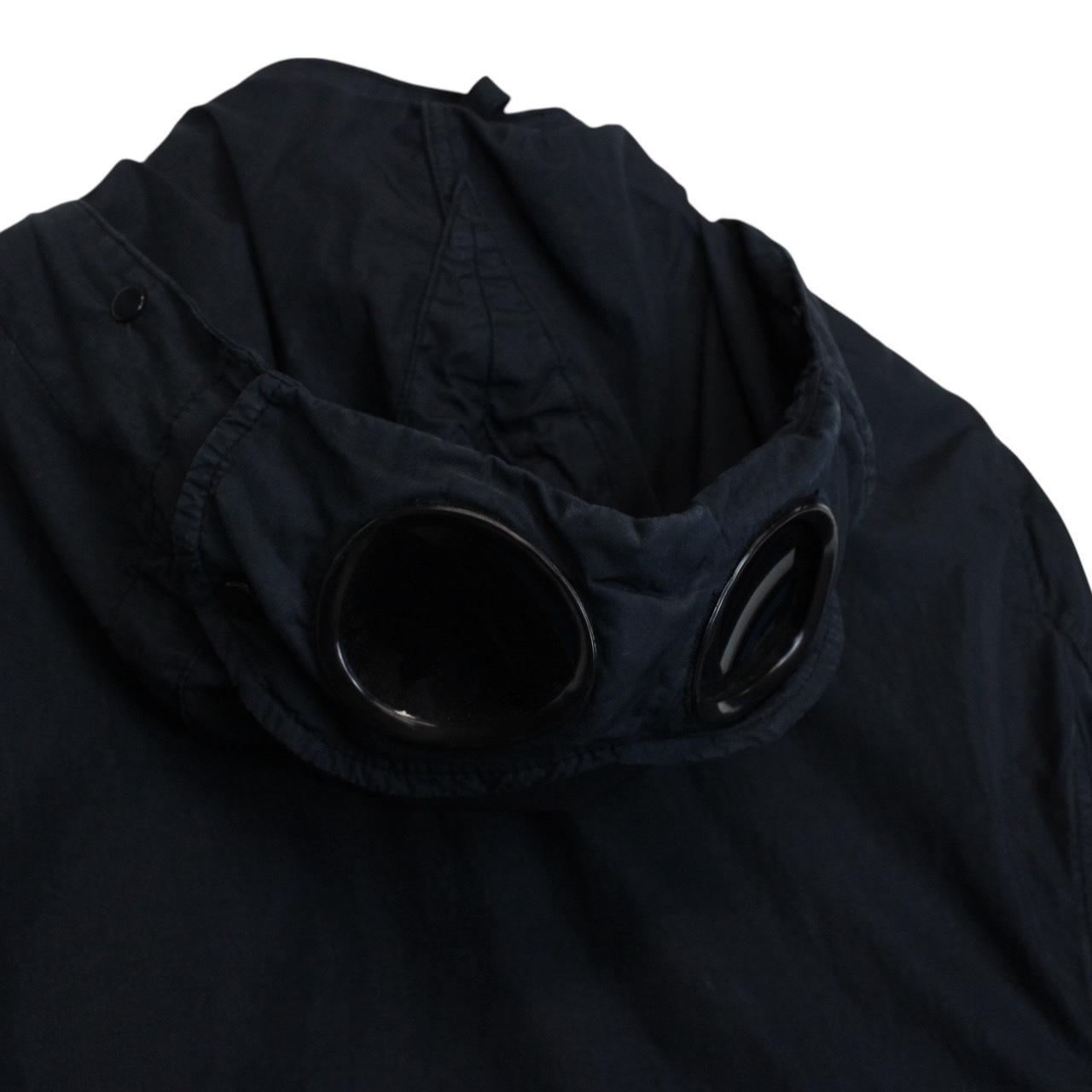 CP Company Navy Blue Garment Dyed Full Zip Goggle Jacket