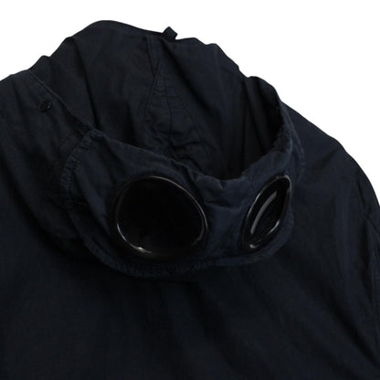 CP Company Navy Blue Garment Dyed Full Zip Goggle Jacket