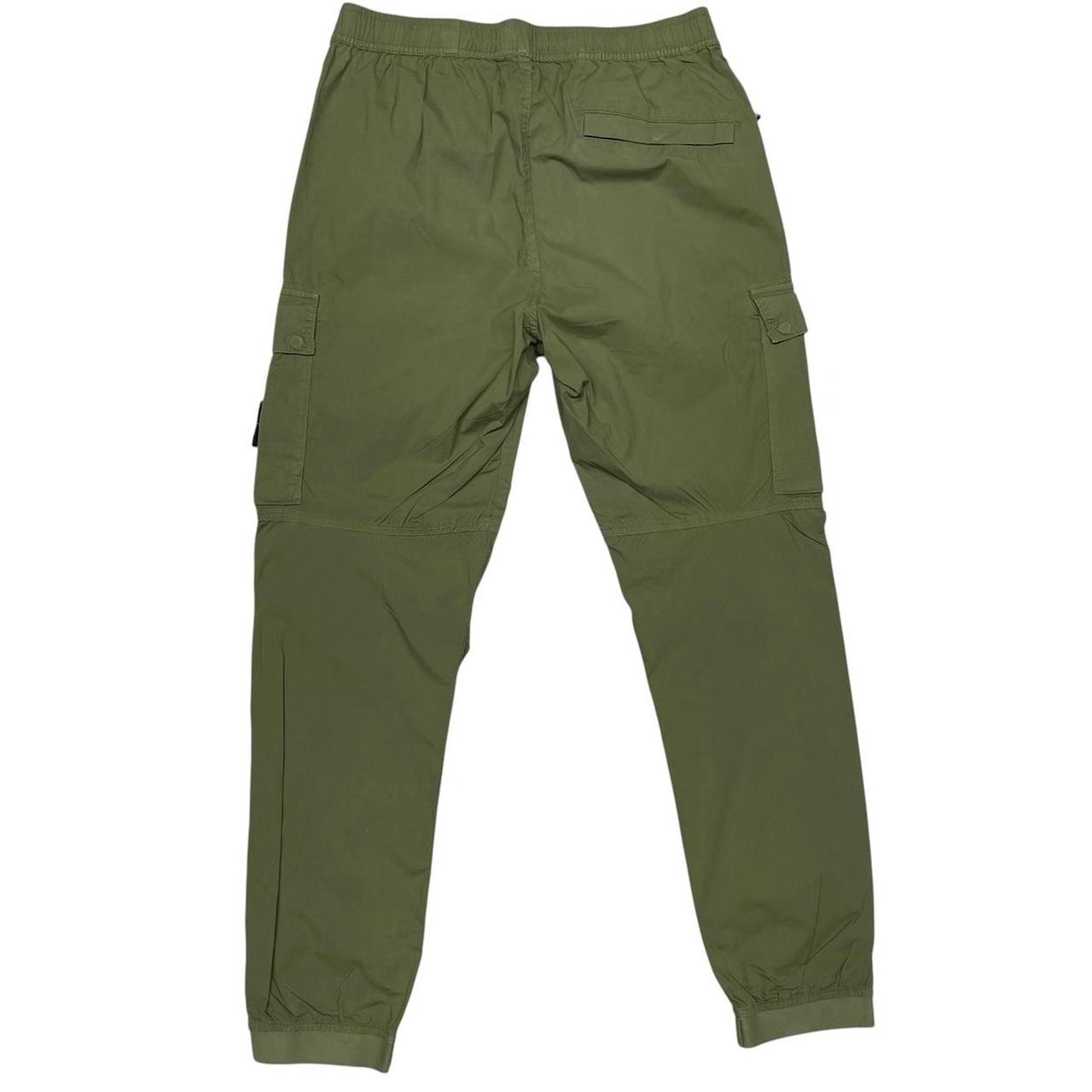 Stone Island SS 2022 Green RE-T Fit Cargo Trousers