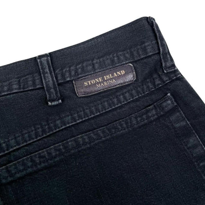 Vintage Stone Island Marina SS 1995 Black Straight Leg Fit Denim Jeans