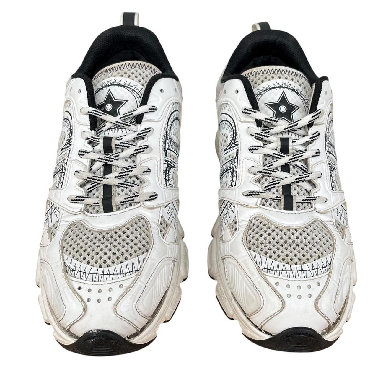 Dior Chromo White and Grey Mesh Trainers