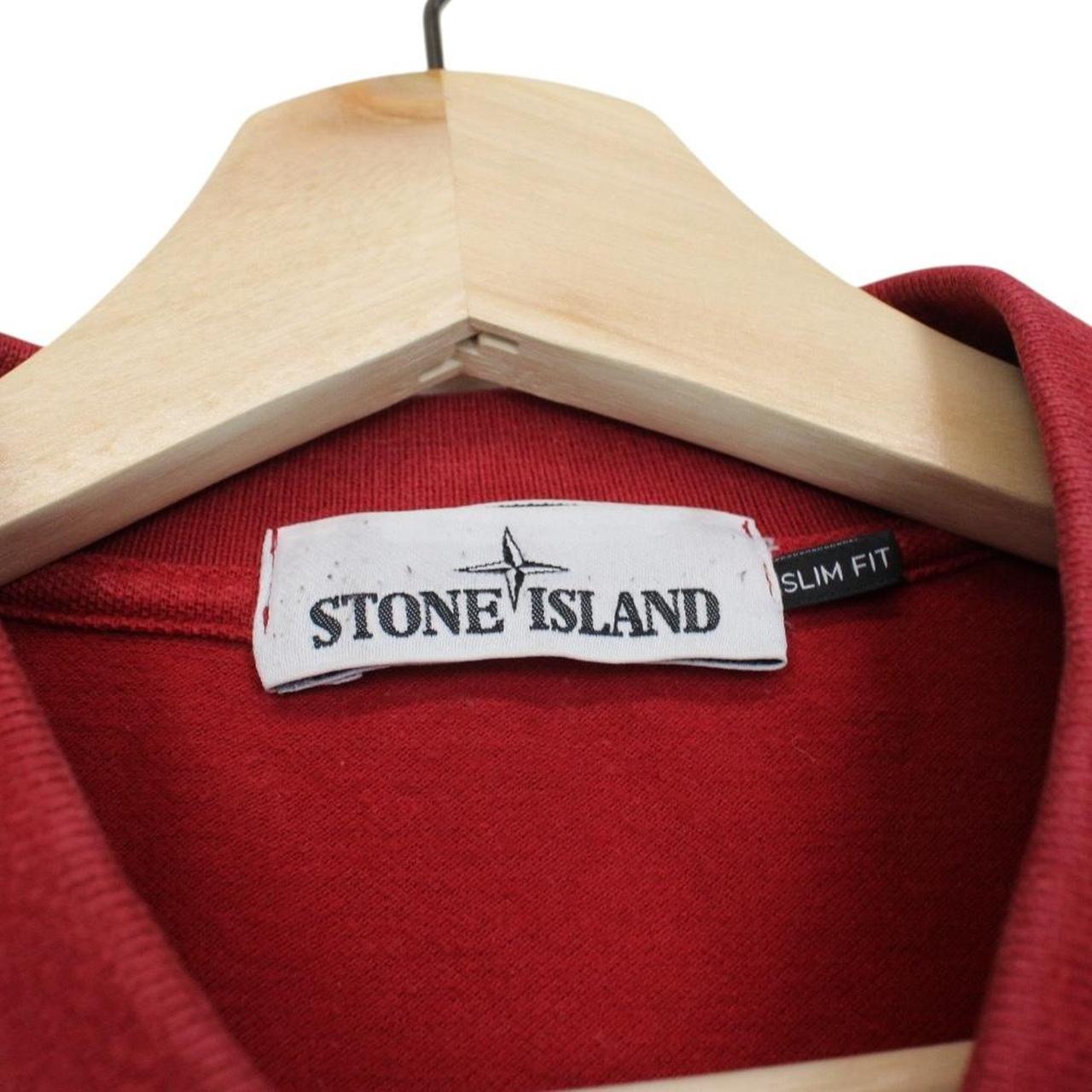 Stone Island AW 2016 Red Long Sleeve Compass Polo Shirt