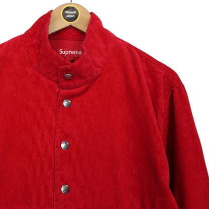 Supreme 2012 Red Corduroy Pullover Box Logo Sweatshirt Jumper