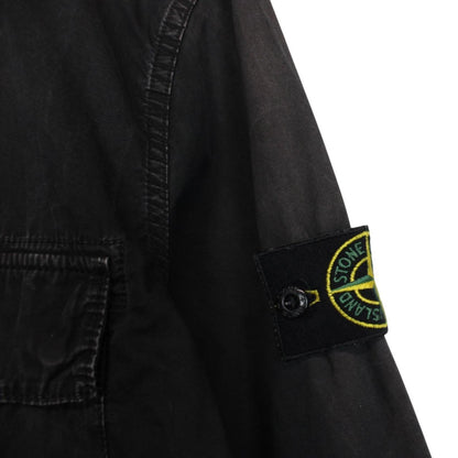 Stone Island AW 2019 Black Full Zip Cotton Overshirt Jacket