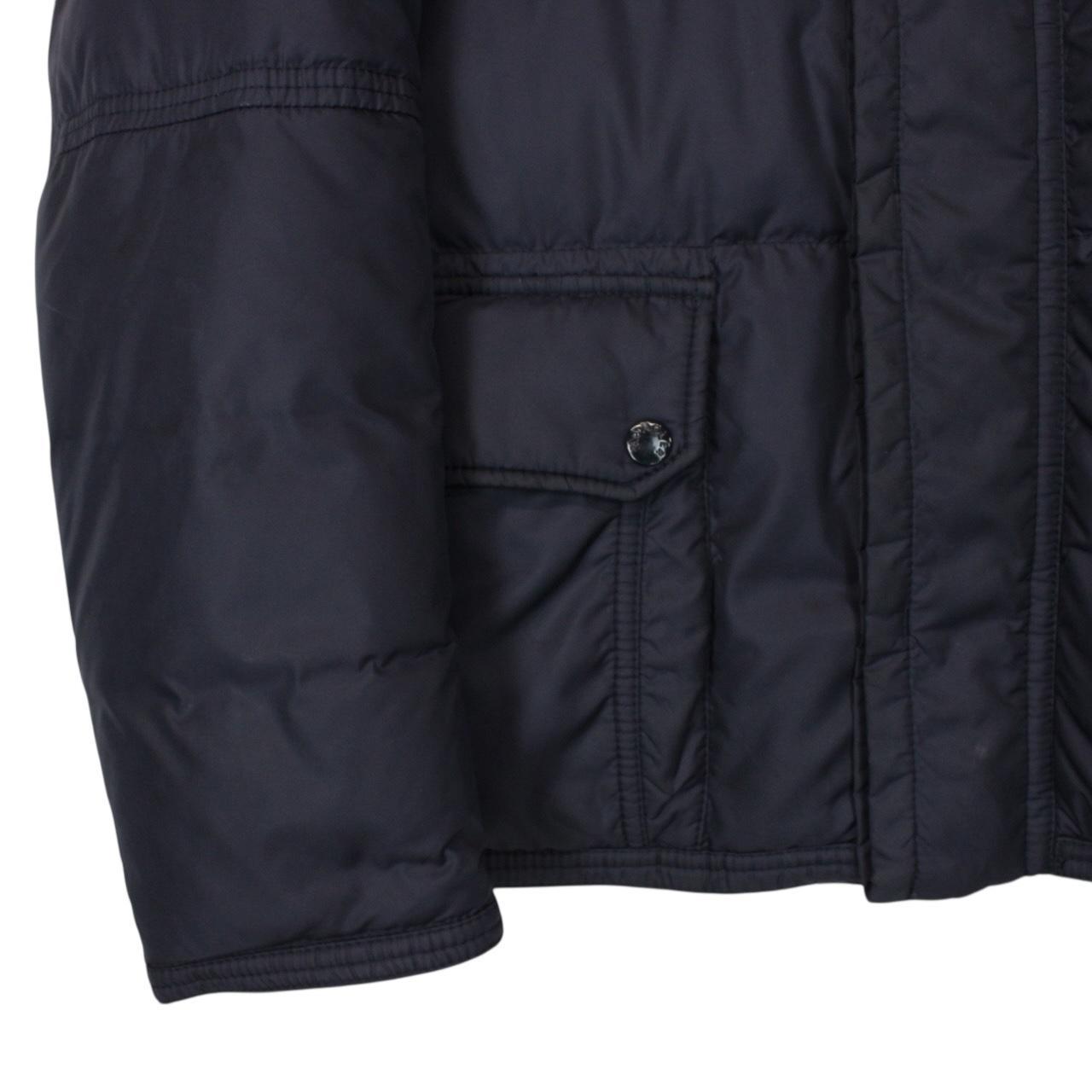 Moncler Amazzone Navy Blue Full Zip Multipocket Down Jacket