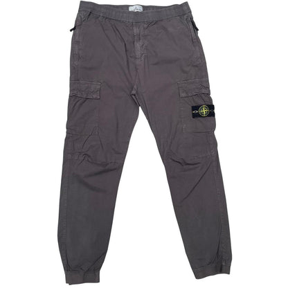 Stone Island SS 2022 Grey RE-T Fit Cargo Trousers