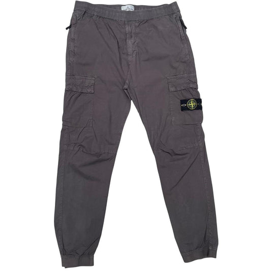 Stone Island SS 2022 Grey RE-T Fit Cargo Trousers
