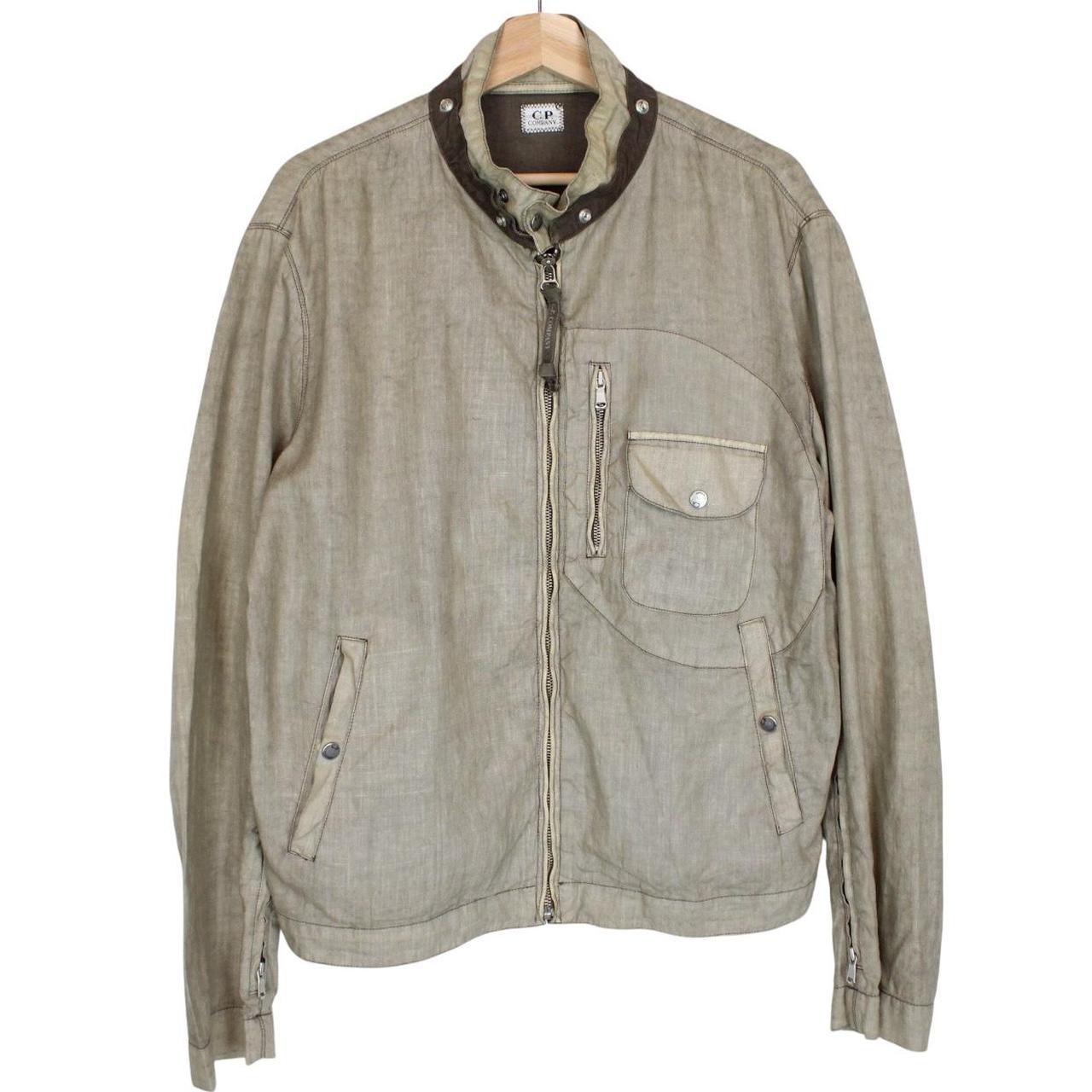 Vintage CP Company SS 2004 Brown Lino Flax Jacket