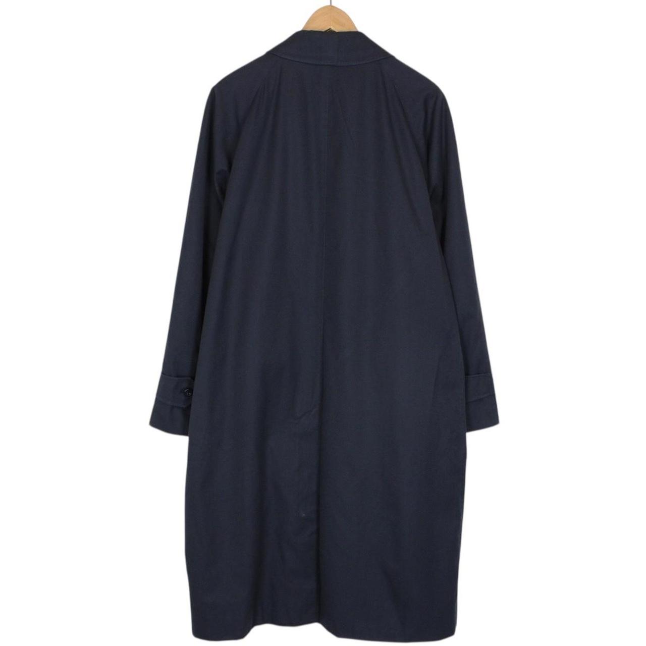 Vintage 90s Burberry Navy Blue Single Breasted Trench Coat