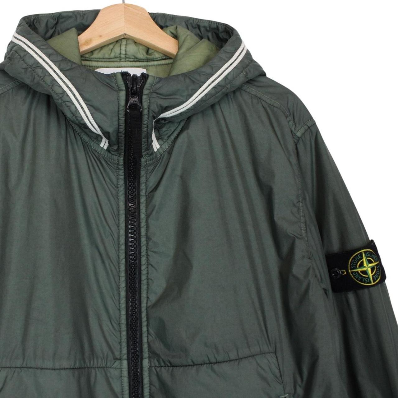 Stone Island AW 2020 Green Garment Dyed Crinkle Reps NY Primaloft Jacket