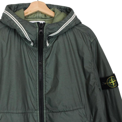 Stone Island AW 2020 Green Garment Dyed Crinkle Reps NY Primaloft Jacket