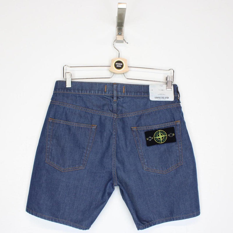 Stone Island SS 2014 Navy Blue Denim Shorts