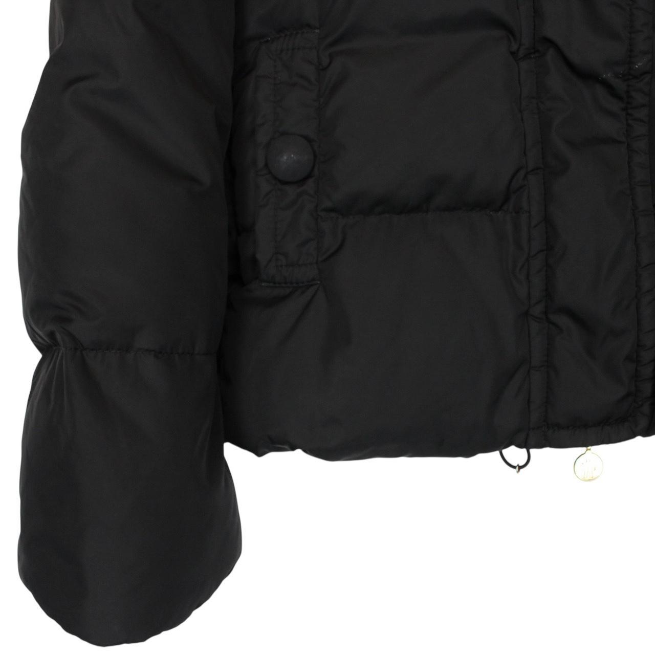 Moncler Amaryllis Black Full Zip Hooded Down Jacket