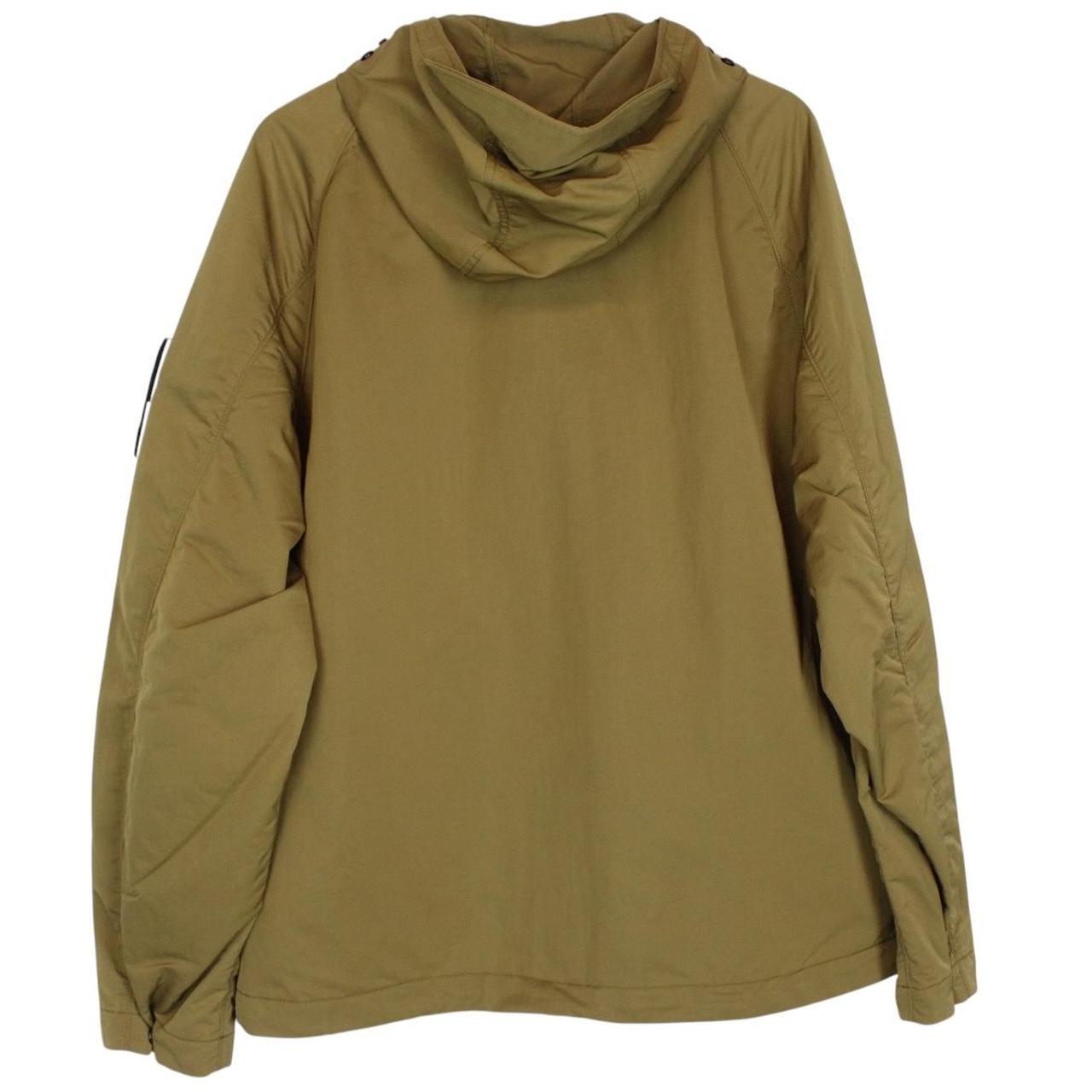 Stone Island SS 2023 Tan Brown Hyper Dense Nylon Raso Full Zip Jacket
