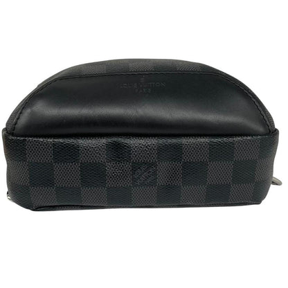 Louis Vuitton duffel bag graphite damier canvas with logo and light signs of use.