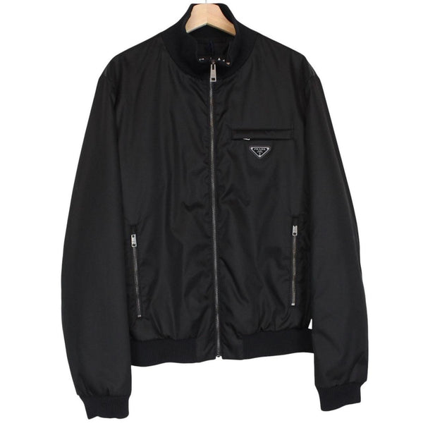 Prada x Adidas Re-Nylon Black and White Full Zip Track Jacket