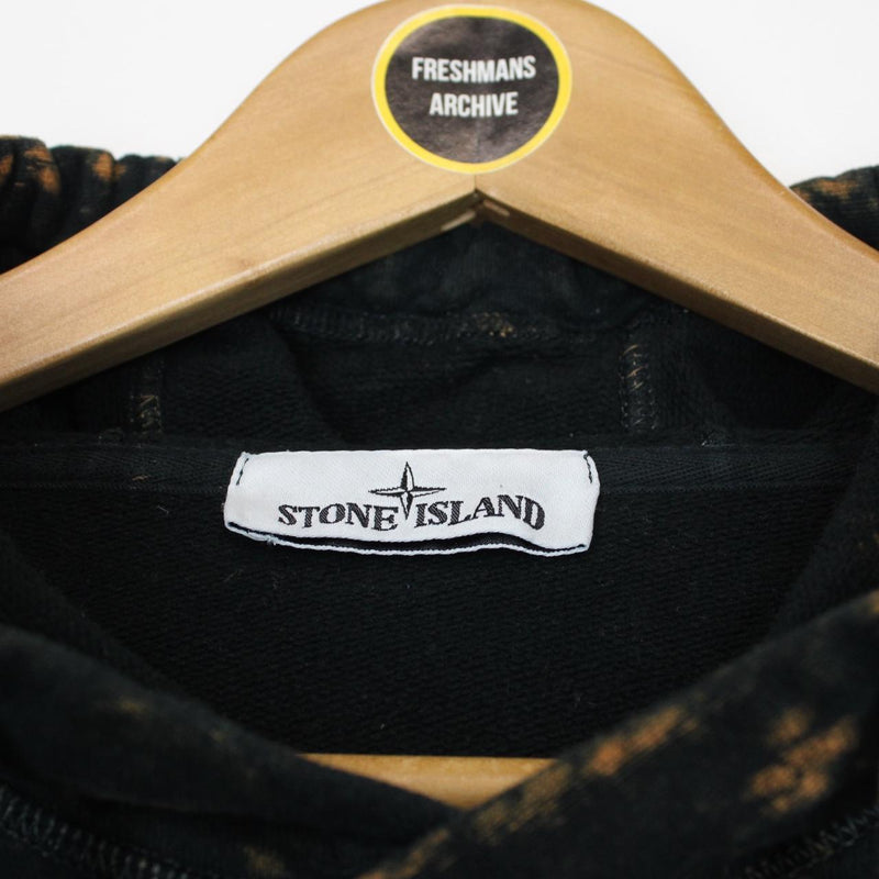 Stone Island AW 2021 Black and Brown OVD Cotton Hoodie Jumper