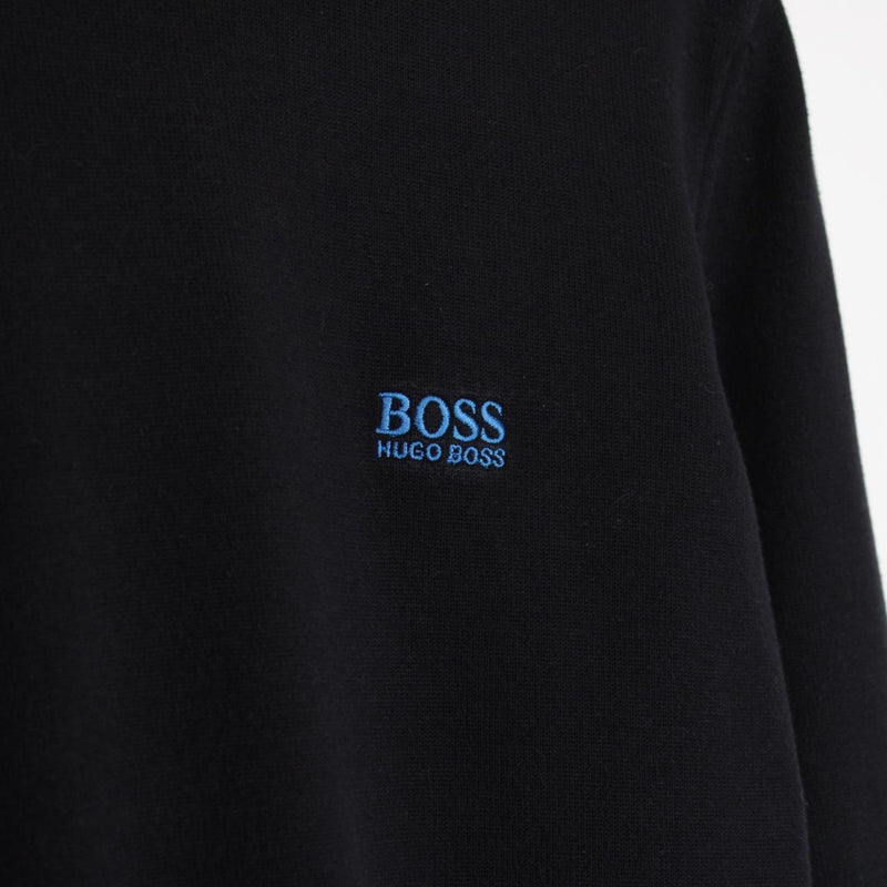 Hugo Boss Black and Blue Cotton Knit Jumper