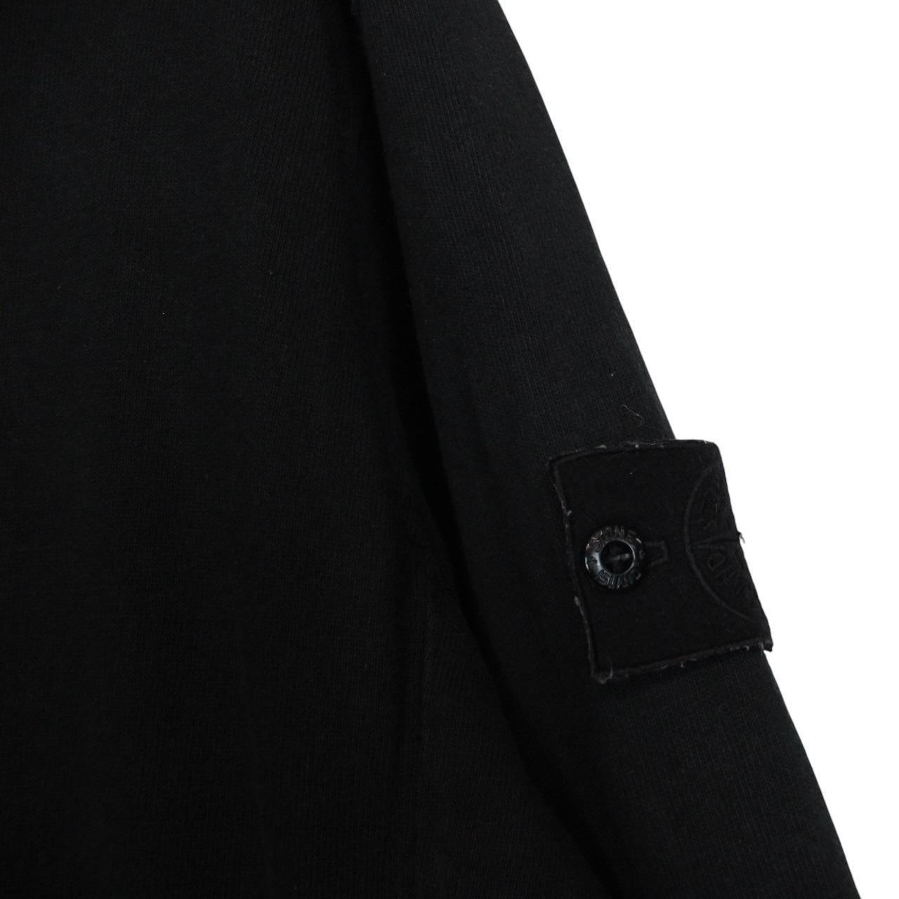 Stone Island Ghost SS 2023 Black Cotton Hoodie Jumper