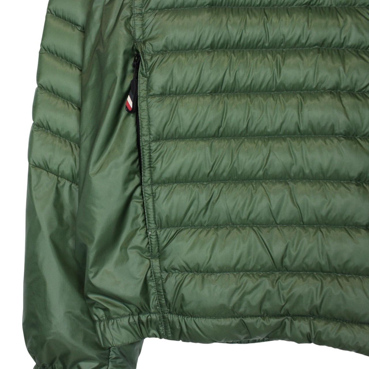 Moncler Grenoble Althaus Green Full Zip Quilted Down Jacket
