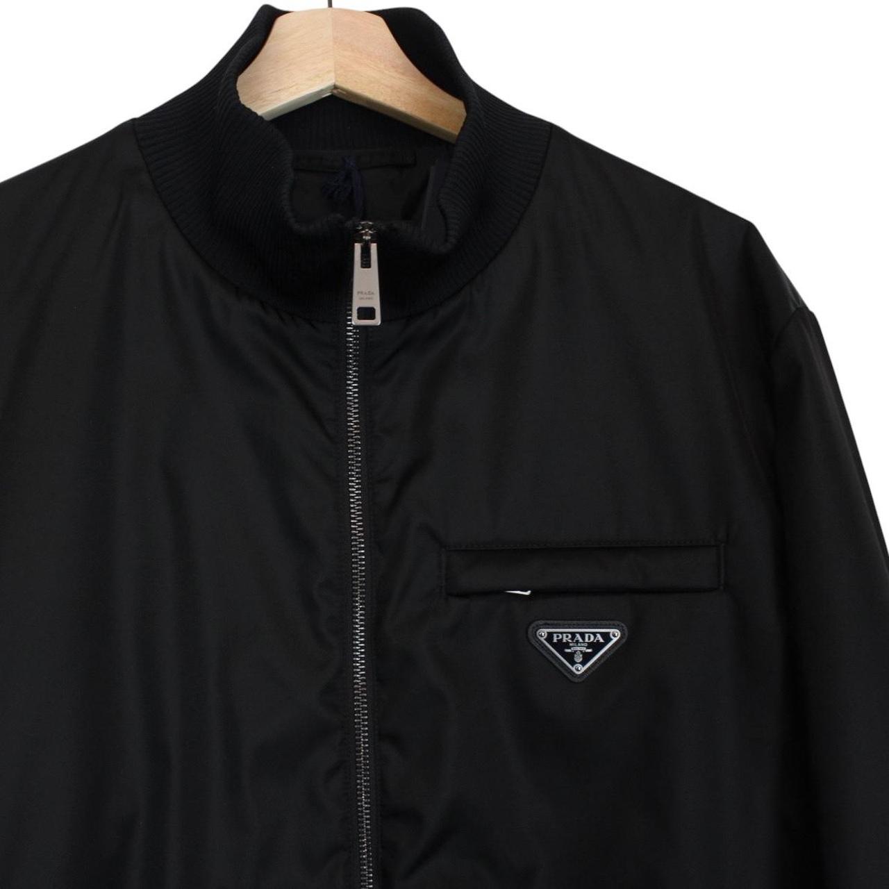 Prada x Adidas Re-Nylon Black and White Full Zip Track Jacket