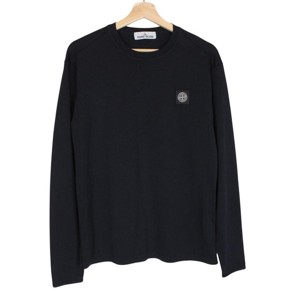 Stone Island SS 2017 Black Long Sleeve Compass T-Shirt
