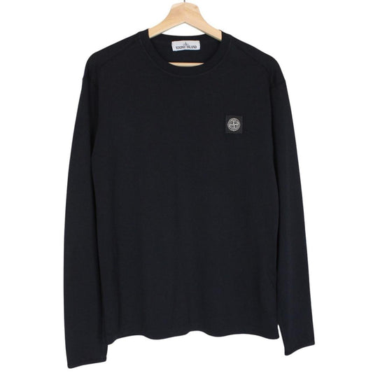 Stone Island SS 2017 Black Long Sleeve Compass T-Shirt