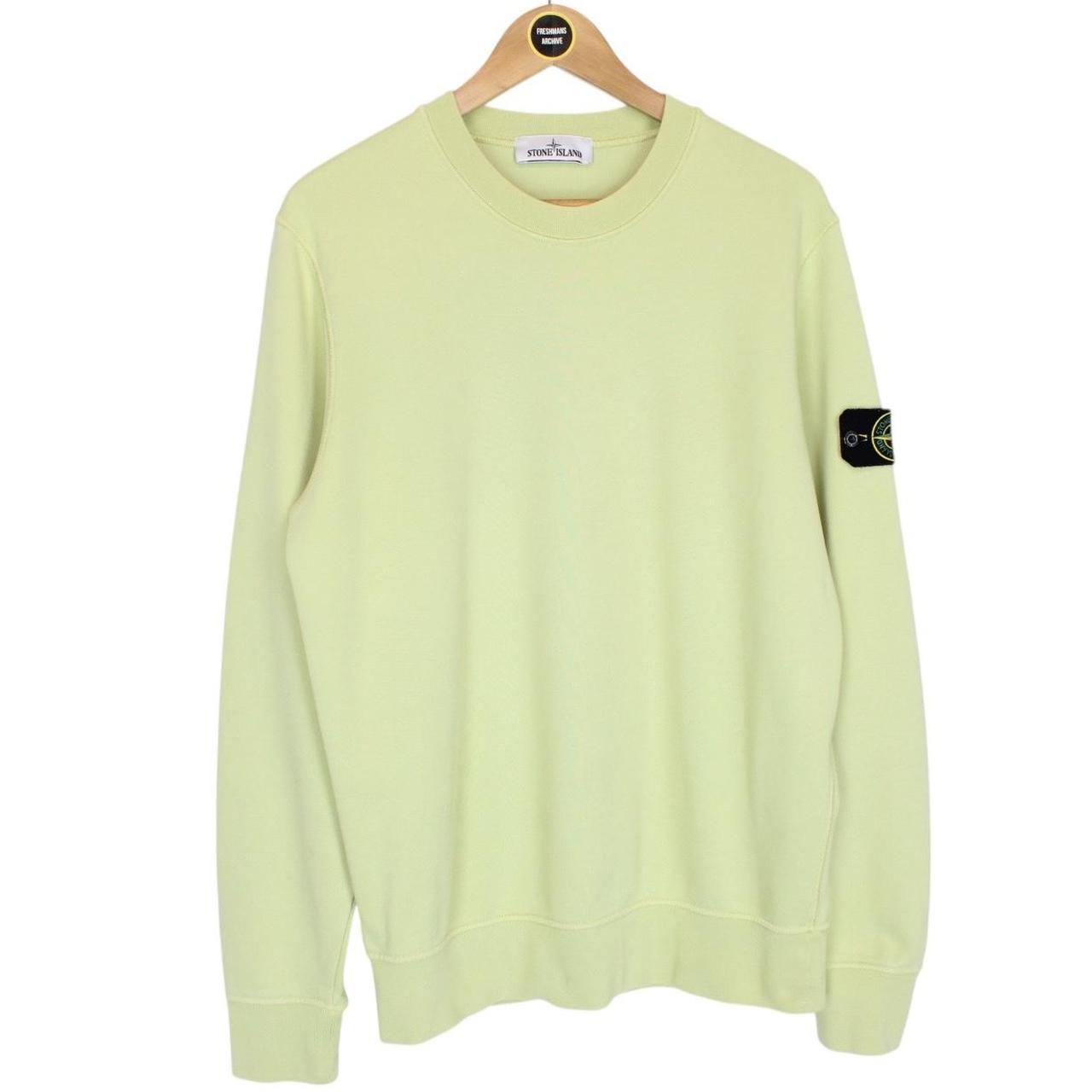 Stone Island SS 2022 Green Cotton Sweatshirt Jumper