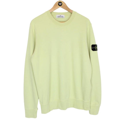 Stone Island SS 2022 Green Cotton Sweatshirt Jumper