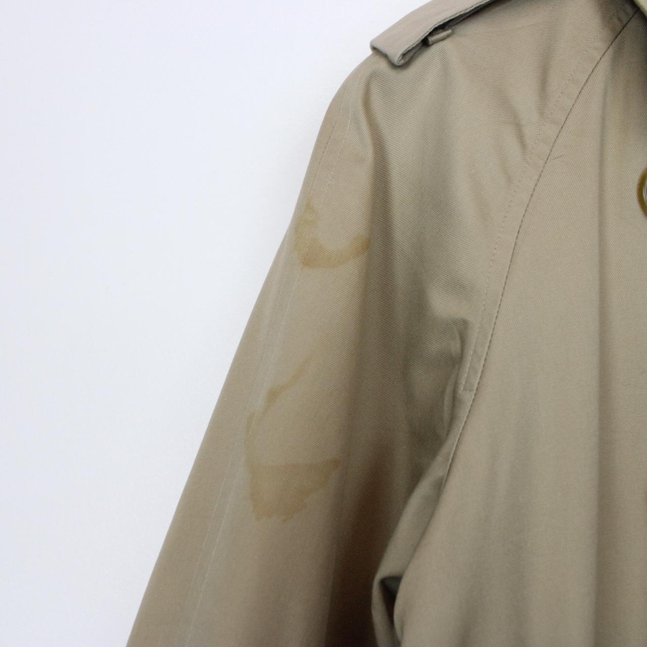 Vintage 90s Burberry Beige Double Breasted Belted Trench Coat
