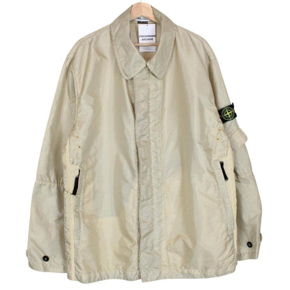 Vintage Stone Island SS 1997 Beige Formula Steel Green Edge Badge Jacket