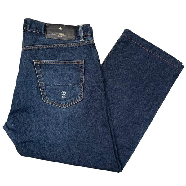 Vintage Stone Island Denims Navy Blue Straight Leg Fit Denim Jeans