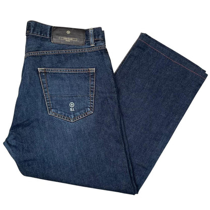 Vintage Stone Island Denims Navy Blue Straight Leg Fit Denim Jeans