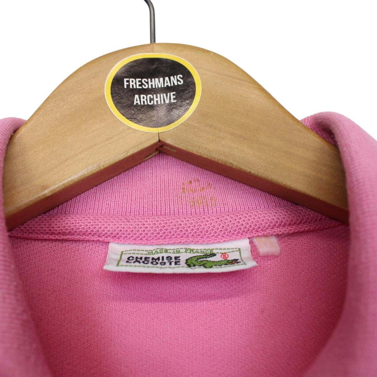 Vintage 90s Lacoste Pink Short Sleeve Cotton Polo Shirt