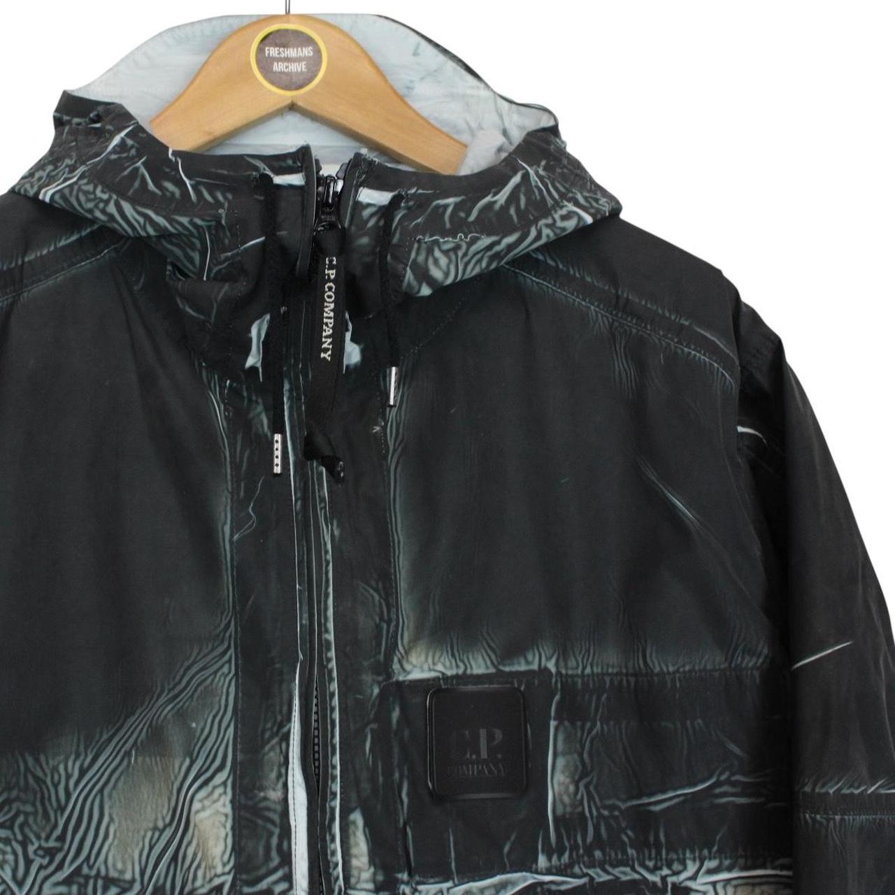 CP Company Metropolis Series Black Tracery Full Zip Lens Hooded Jacket