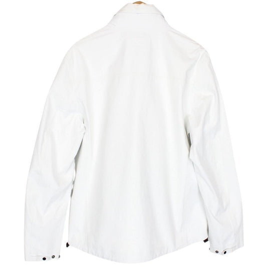 CP Company White T-Mack Full Zip Waterproof Lens Jacket
