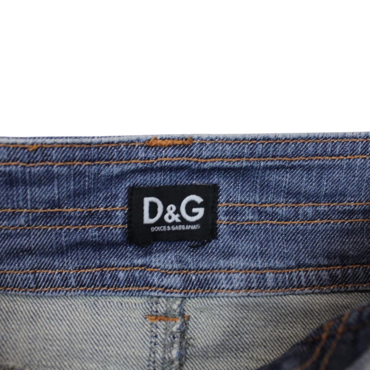 Dolce &amp; Gabbana Blue Denim Mini Skirt
