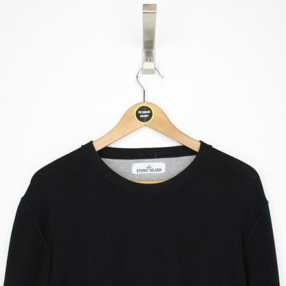 Stone Island SS 2018 Black Cotton Knit Sweatshirt Jumper